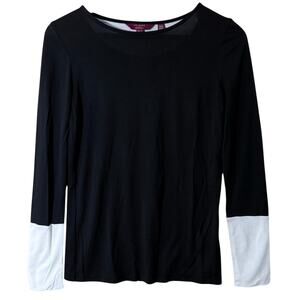 Ted Baker Crewneck Top Long Sleeve Shirt Size 1 (XS/Small) Black NWOT
